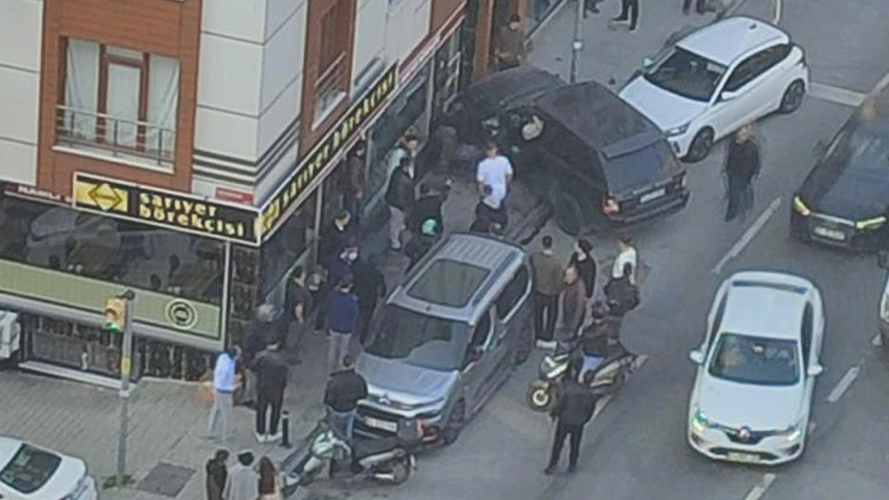 Araç börekçiye daldı, kadın 1 saniyeyle ölümden kurtuldu