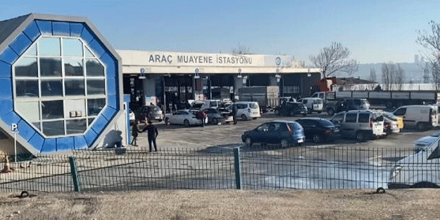 Araç muayene istasyonunda korkunç olay!