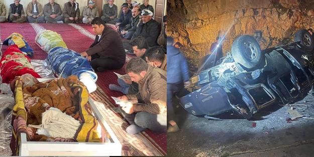 Araç uçuruma yuvarlandı: 5 ölü 6 yaralı!