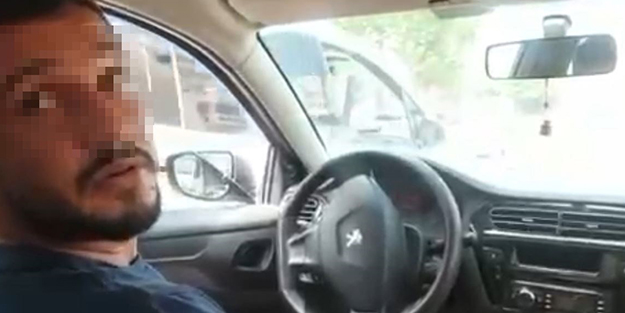 Aracına polis alan korsan taksici siren seslerini duyunca neye uğradığını şaşırdı