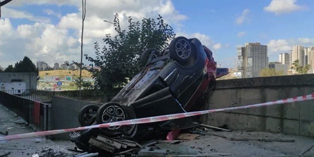 Aracını viteste unuttu! Ortalık toz duman oldu