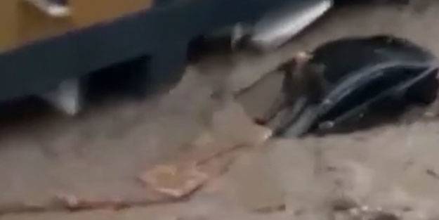 Araçla selde sürüklenen kişi son kez görüldü