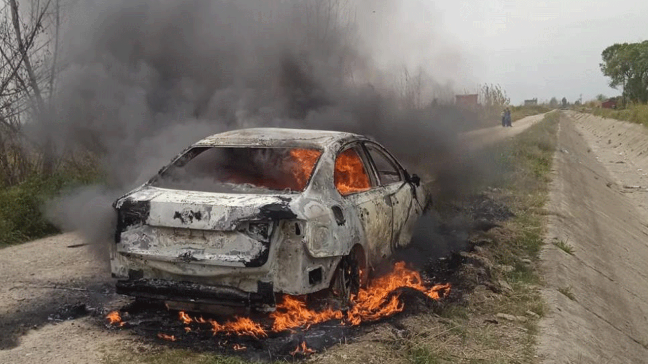 Araçlar demir yığınına döndü