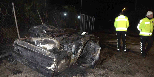 Takla atıp alev topuna döndü! Araçtan sağ çıktı, yaptığı şaşırttı