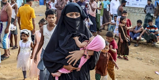 Arakanlı Müslüman kadın ve çocuklar mülteci kamplarında sefalet çekiyor!