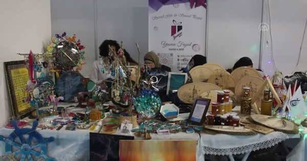 Arap kadınlar Helal Expo’ya el sanatlarıyla damga vurdu
