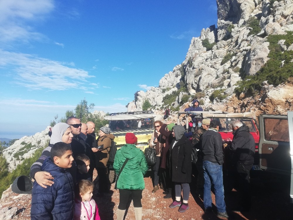 Arap turistler Marmaris’in dağlarını gezdiler 