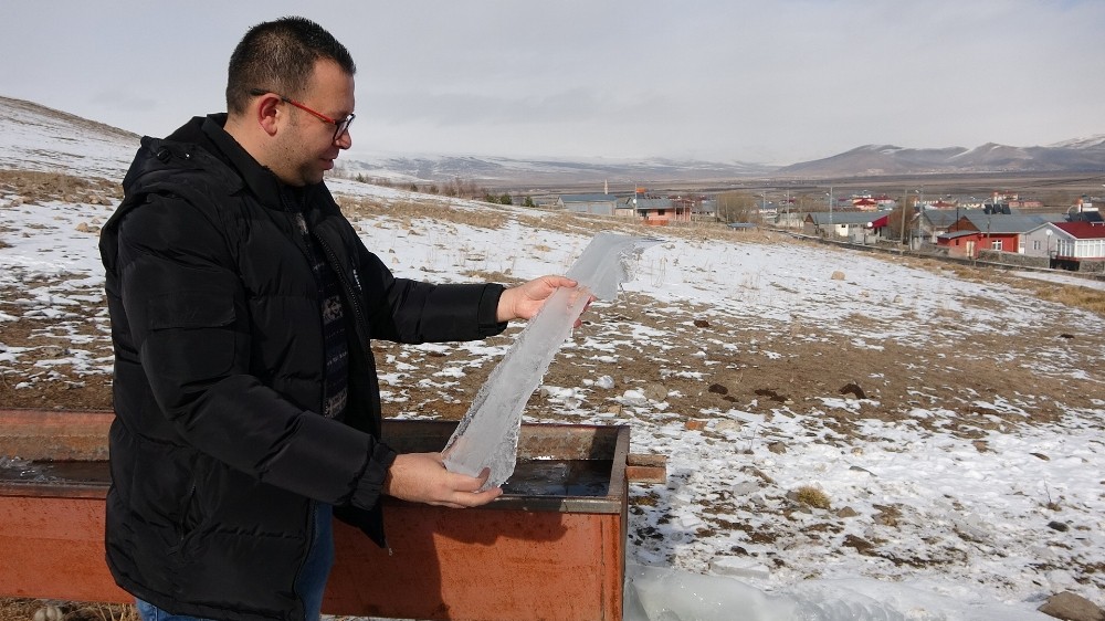 Ardahan’da soğuk hava, Göle eksi 20 derece 