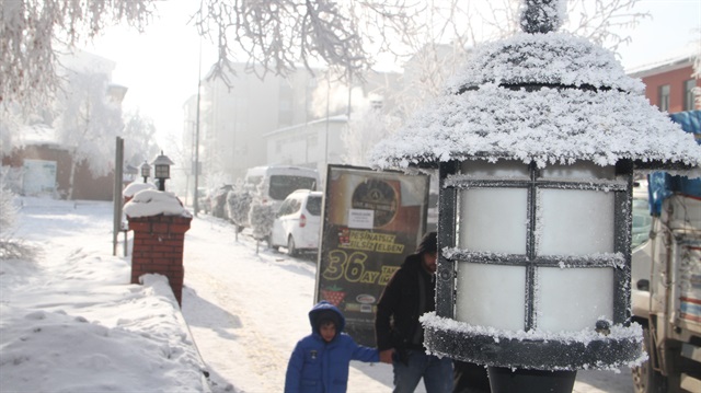 Ardahan'da termometreler eksi 32'yi gösterdi