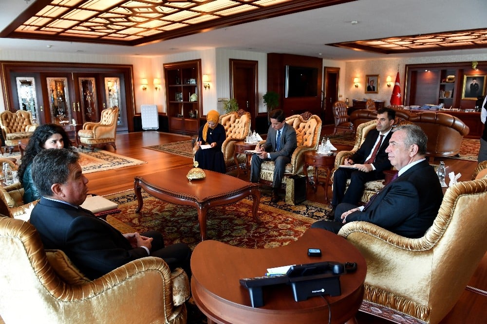 Arjantin ve Peru büyükelçilerinden Başkan Yavaş’a ziyaret 
