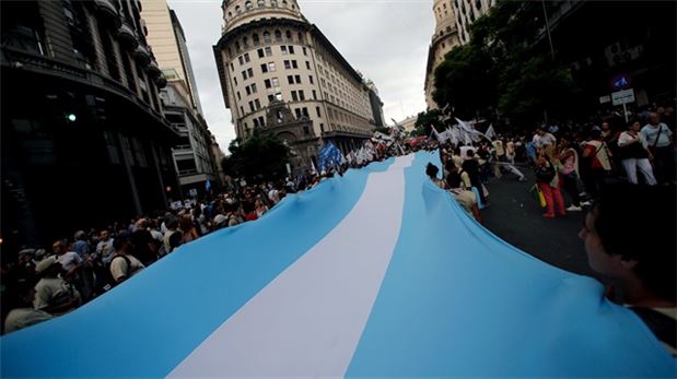 Arjantin'de büyük darbe eylemi