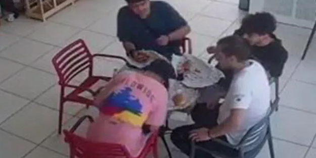 Arkadaşını heimlich manevrası hayata döndürdü! Boğazına biber kaçtı