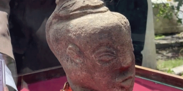 Arkeologlar oraya akın etti! Kenanlılara ait 4500 yıllık heykel bulundu