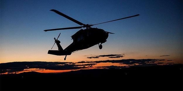 Askeri helikopter düştü: 2 ölü