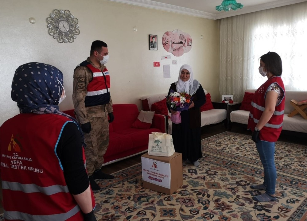 Artuklu Kaymakamlığından şehit annelerine anlamlı ziyaret 
