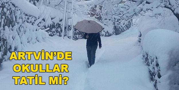 Artvin’de yarın okullar tatil mi? Artvin Valiliğinden açıklama geldi mi?