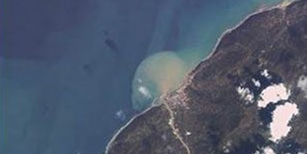 Artvin'deki felaketin uydu görüntüsü