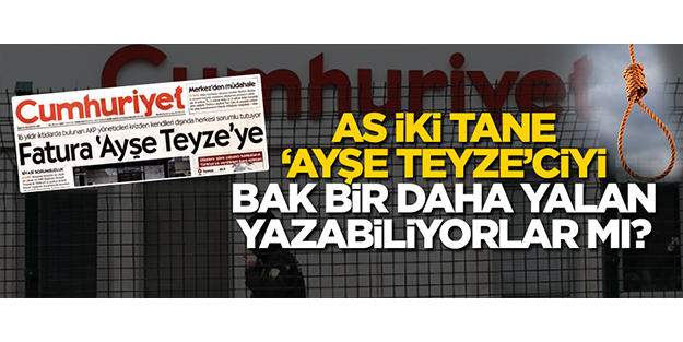 As iki tane ‘Ayşe Teyze’ciyi, bak bir daha yalan yazabiliyorlar mı?
