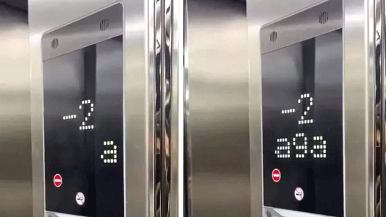 Asansörde mahsur kalmışlardı: Yazıyı görünce korkuları geçti