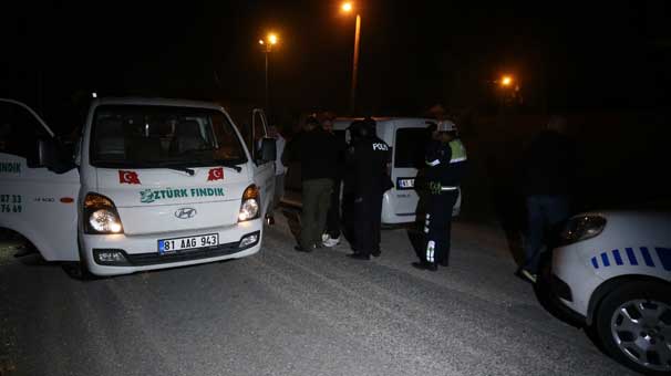 Asayiş Şube Müdürü fark edince... Düzce'de hareketli dakikalar