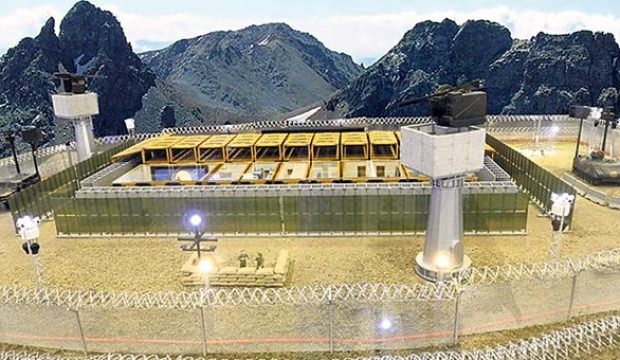 Modüler üs bölgeleri ile hudutlara tam koruma