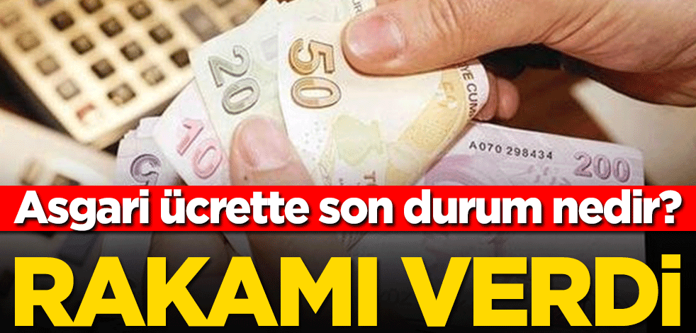 Asgari ücrette son durum nedir? Rakamı verdi!