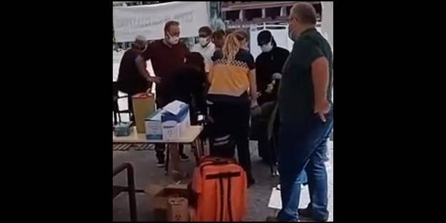 Aşı olduktan sonra titreme nöbeti geçiren kadın hastaneye kaldırıldı!