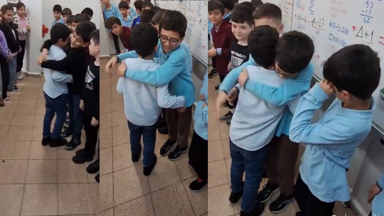 Aşırı duygusal anlar: Suriyeli Öğrencinin vedası tüm sınıfı gözyaşına boğdu!
