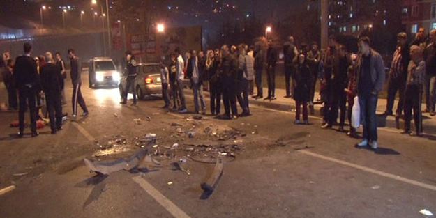 Aşırı hız felaket getirdi! LPG tankı...