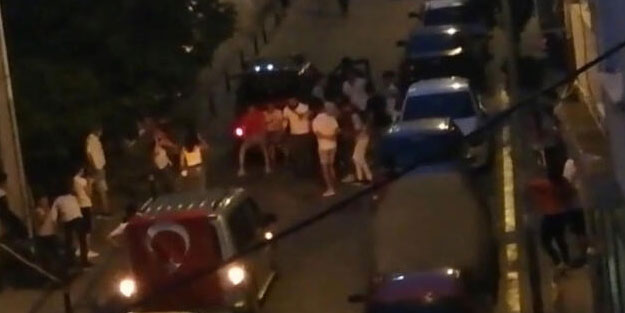 Asker eğlencesi için sokağı kapattılar! Polis müdahale etti