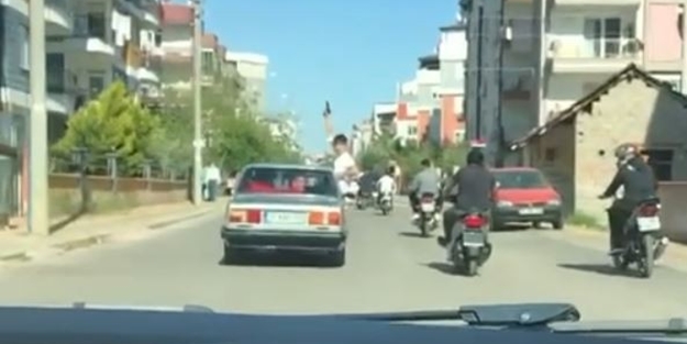 Asker uğurlama konvoyunda havaya ateş açtı! Faturası ağır oldu