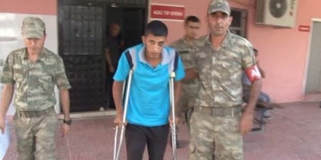 Askerden hava değişimine geldi, molotof attı!