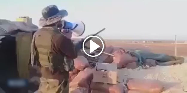 Mehmetçikten El Bab'da espirili anons