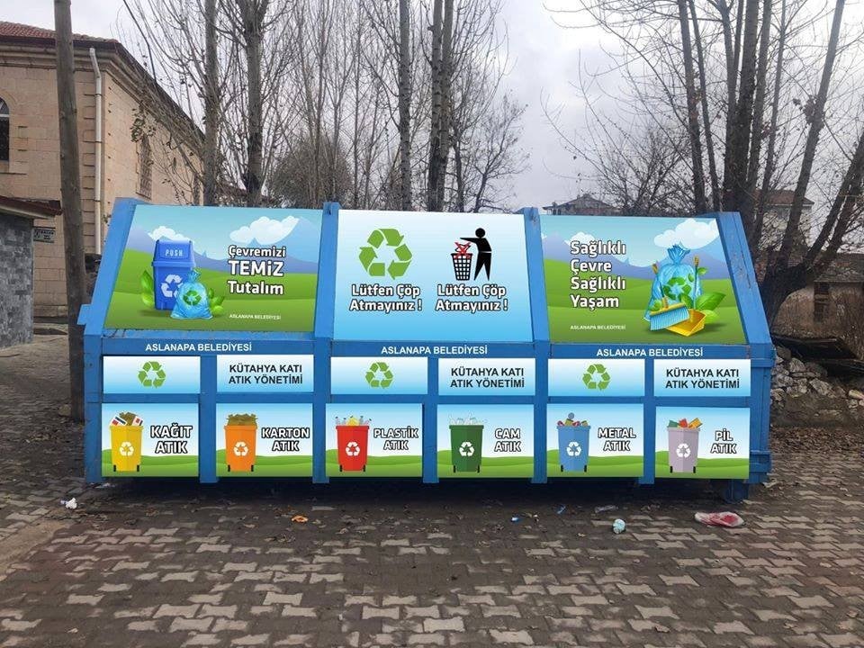 Aslanapa Belediyesi geri dönüşüm merkezi oluşturdu 