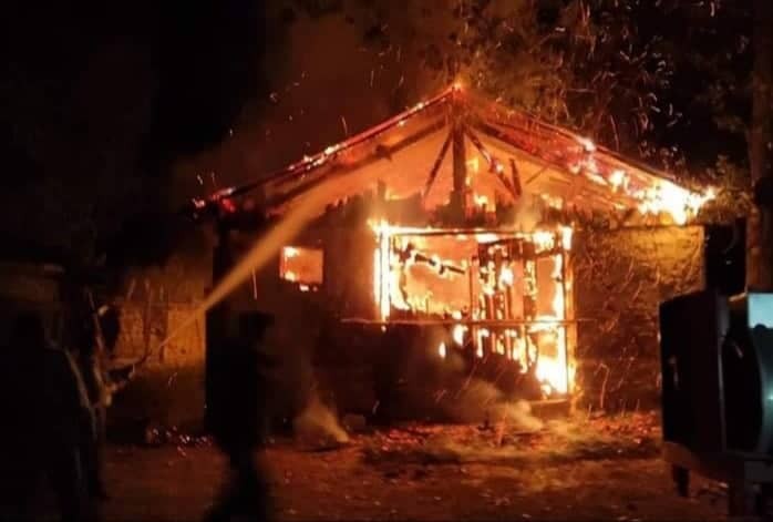 Aslanapa’da yangın: 1 yaralı 