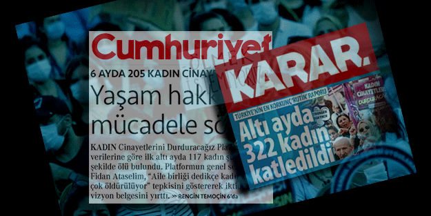 At yalanı varsa inananı! Cumhuriyet ve Karar’dan kadın cinayeti tutarsızlığı