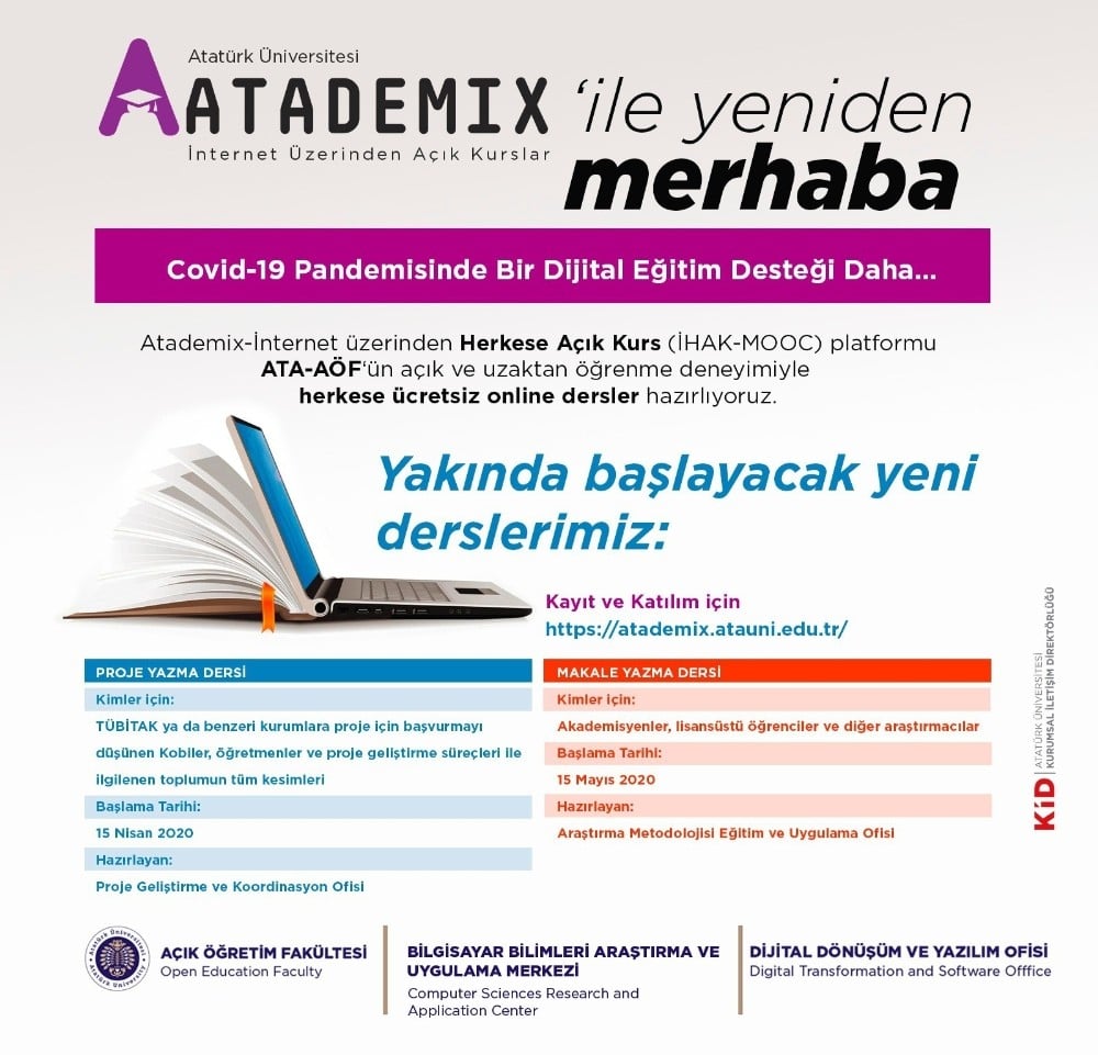 Atademix ile proje yazma kursuna yeniden merhaba 
