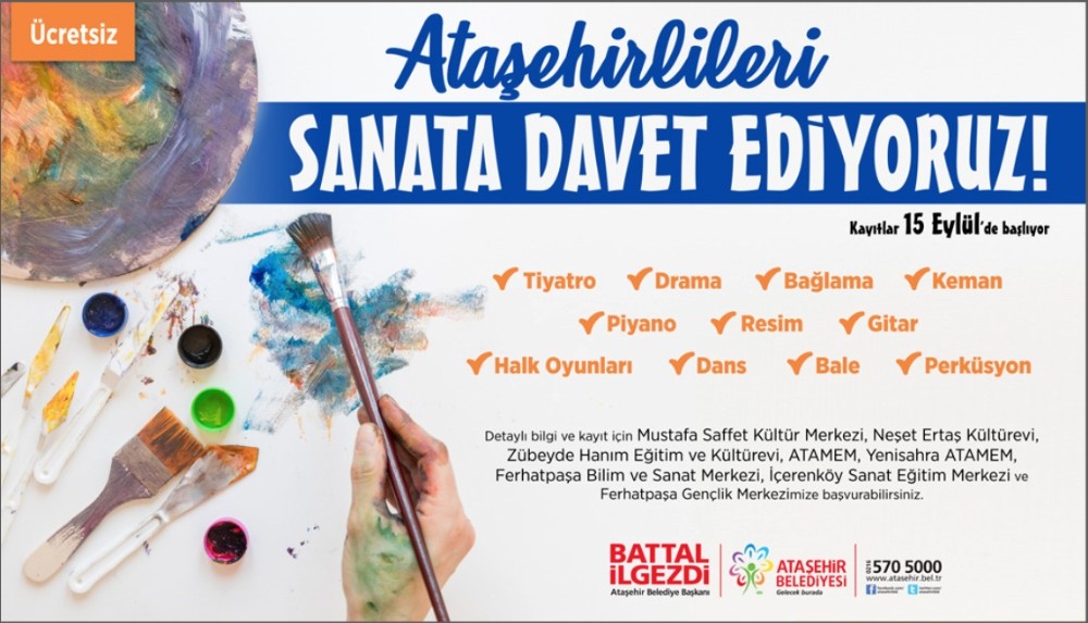 Ataşehir bu kış sanatla ısınacak 