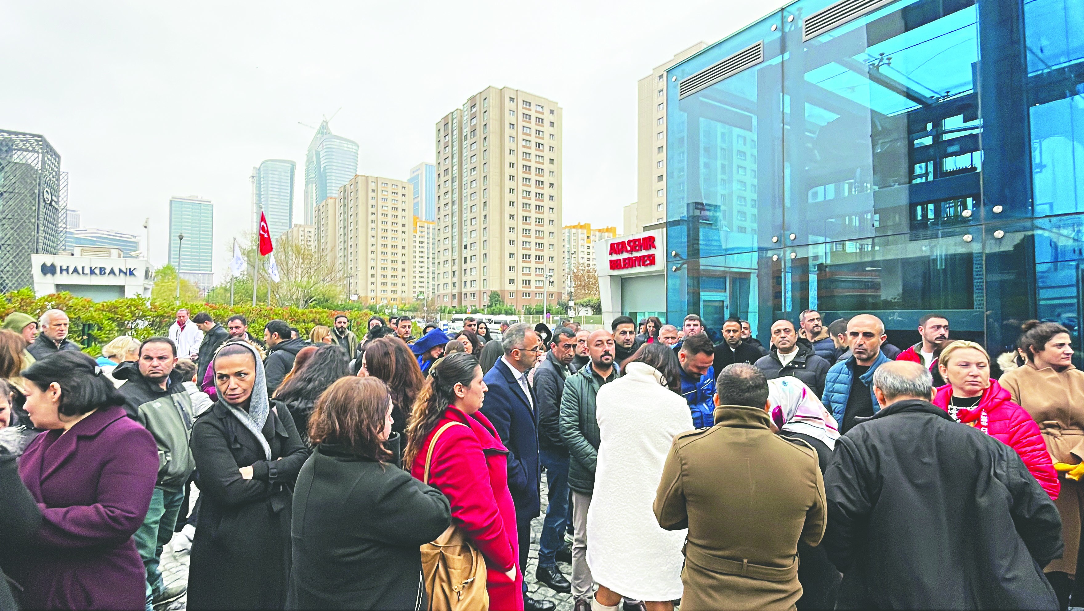 Ataşehir’de iş bırakma eylemi