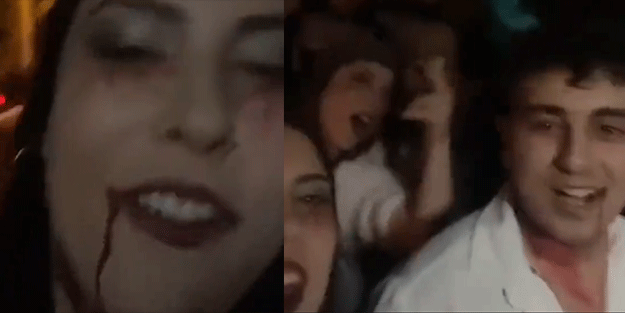 Atatürk gençliği dedikleri bu mu? Vampir Kemalistler! Sosyal medyada yayılan görüntüler tepki aldı