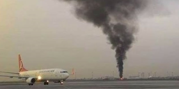 Atatürk Havalimanı'nda yangın!