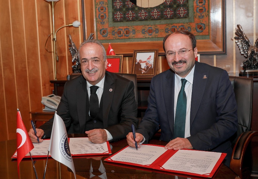 Atatürk Üniversitesi ile Erzurum Teknik Üniversitesi arasında iş birliği protokolü imzalandı 