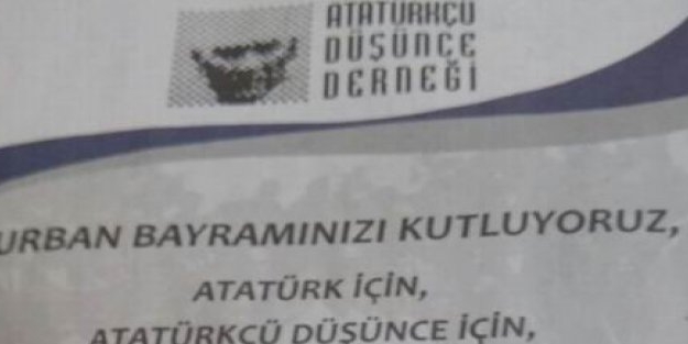 Atatürkçü düşünce derneği’nden şaka gibi kurban ilanı