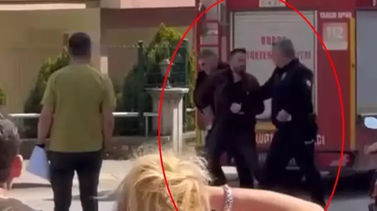 Ateşe verdiği evini izlerken yakalandı