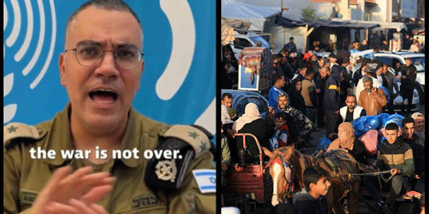 Ateşkesten dakikalar önce İsrail’den Gazzelilere mesaj: Savaş daha bitmedi