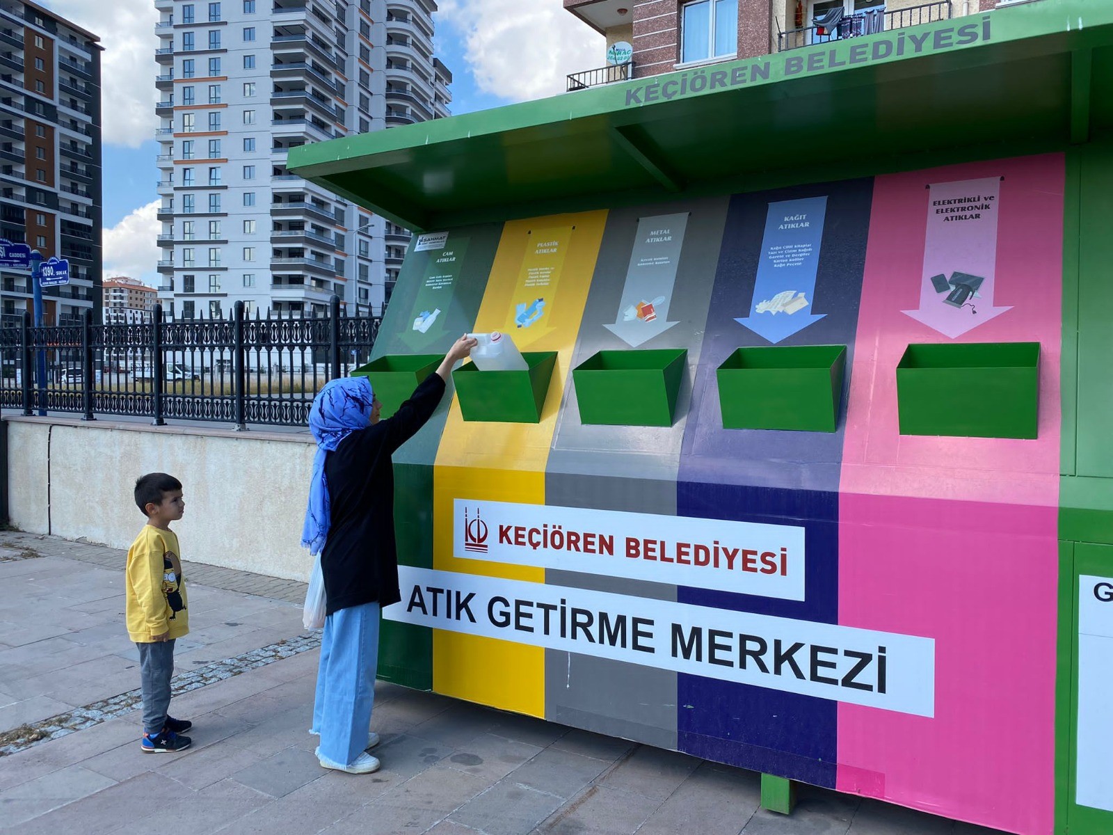Atık getirme merkezi Keçiören’in her yerinde