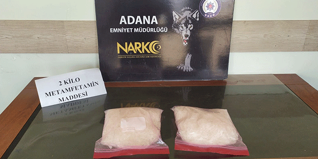 Atık kağıt kamyonetinden 2 kilo metamfetamin çıktı