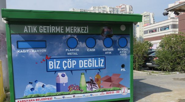 Atık getirme noktaları artık cepte
