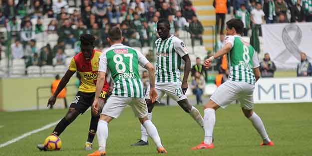  Atiker Konyaspor-Göztepe: 1-1
