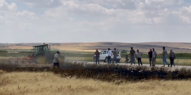 Atılan izmariti vatandaşlar fark etti: Buğday tarlasındaki yangını son anda önlendi!